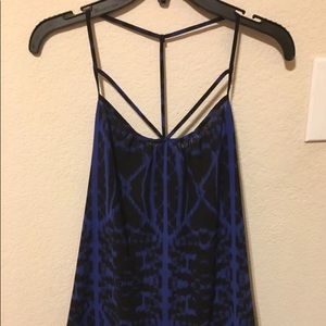 Blue and black patterned tank!
